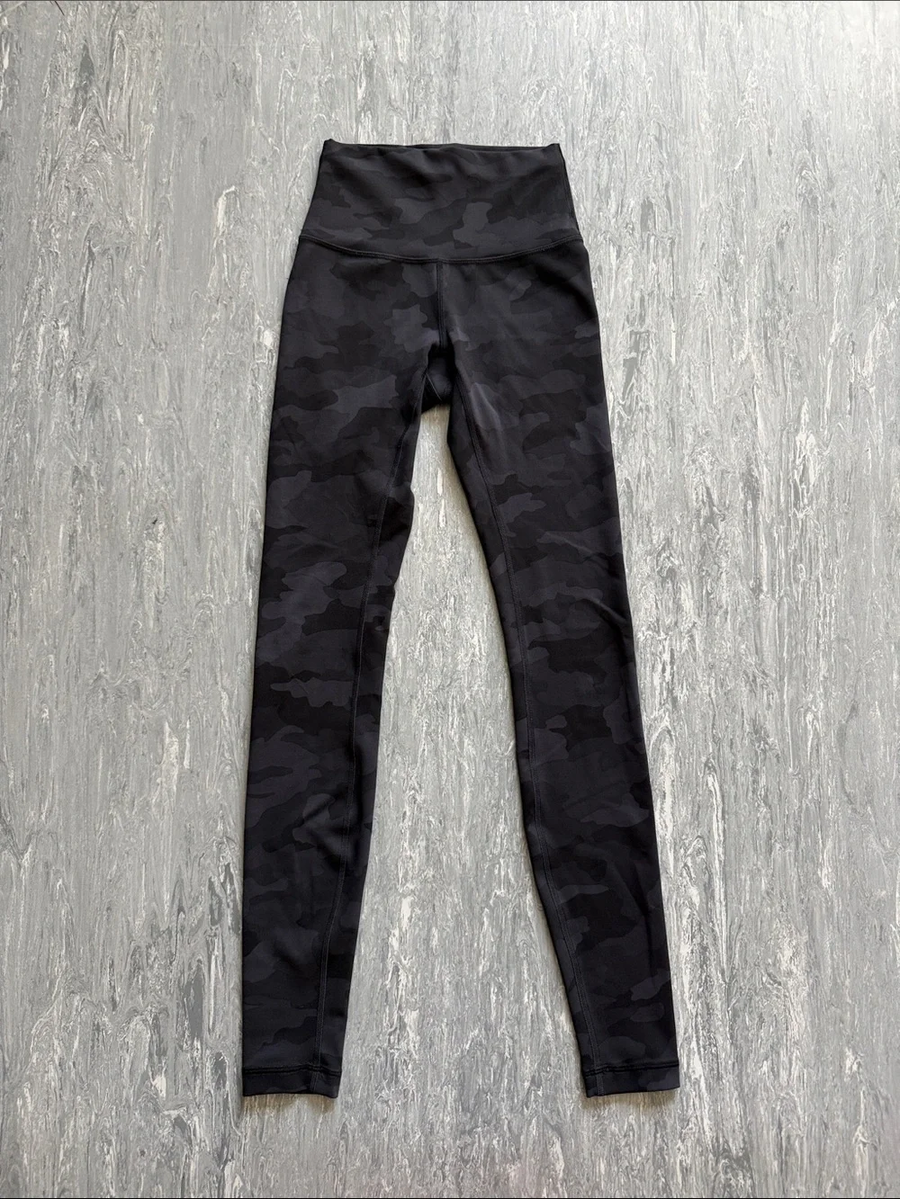 Lululemon Tall Black Camo Leggings